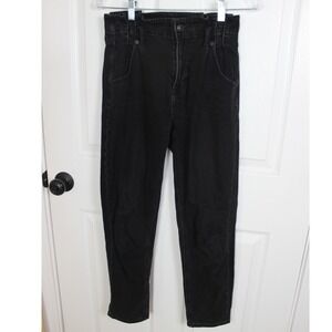 American Eagle Outfitters Mom Jeans Womens‎ Size 0 Black High Rise Denim